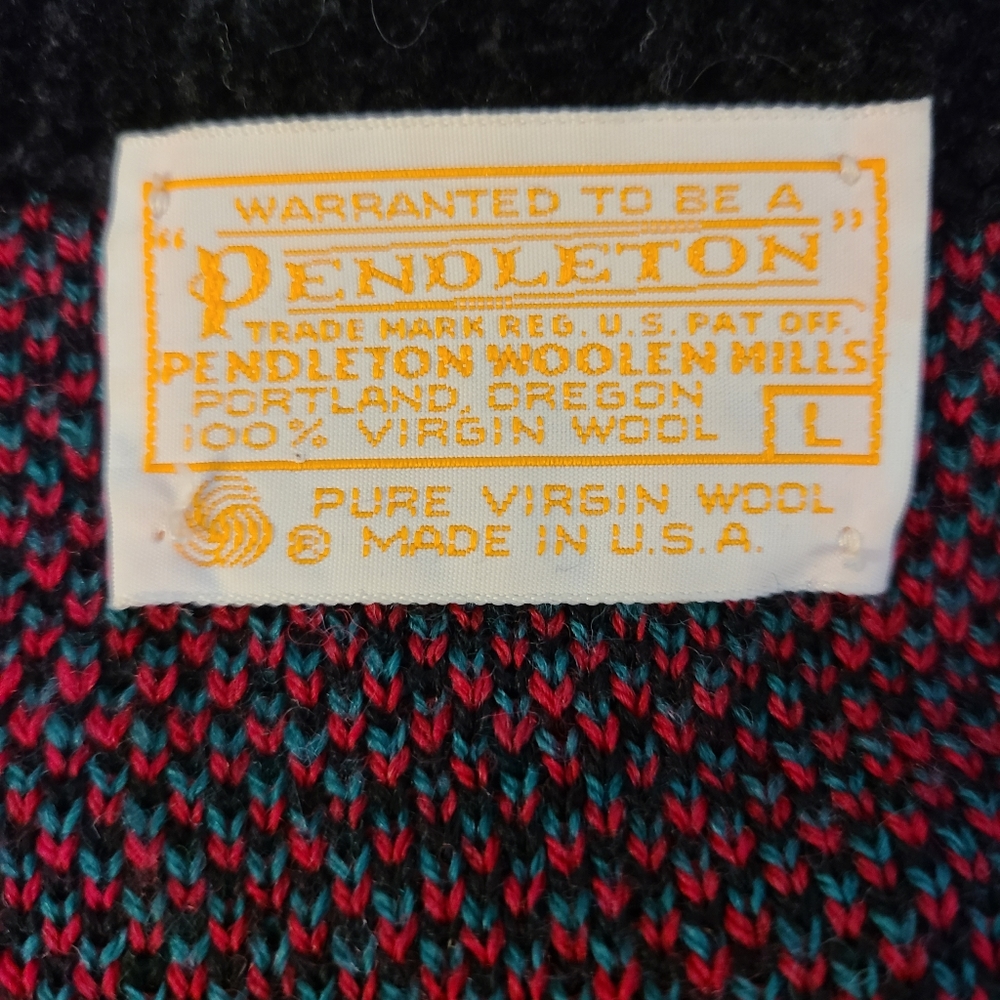 Pendleton Vintage Plaid Double Breasted Cardigan - image 5